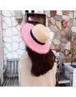 Kapelusz słomkowy Panama lato M list kapelusze dla kobiet parasol przeciwsłoneczny turystyki Boater kapelusz szerokie rondo Burr