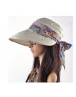 Kapelusz na lato przeciwsłoneczny damski czapka z daszkiem