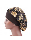 KANCOOLD kapelusz kobieta satyna drukowana z szerokim rondem opaska do włosów snu czapka chemioterapii kapelusz Czepek do włosów
