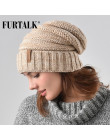 FURTALK Winter Knitted Hat Women Hat Slouchy Beanie for Girls Skullies Cap A047