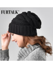 FURTALK Winter Knitted Hat Women Hat Slouchy Beanie for Girls Skullies Cap A047