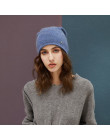 Kobieta czapki królik włosy czapki zimowe dla kobiet na co dzień jesień dziergana czapka dziewczyny 2019 nowe mody wysokiej jako