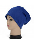 2019 wiosna jesień czapka Turban na co dzień Unisex czapka w stylu Hip-hop Turban jednolity kolor czapka dzianinowa kapelusze dl