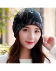 LongKeeper nowa kobiety kapelusz poliester dla dorosłych Casual kwiatowy damskie kapelusze wiosna jesień kobiece czapka szalik 3
