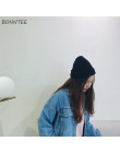 Czapki kobiety 2019 nowy solidna dzianiny ciepłe miękkie modne czapki proste koreański styl kobiet wełny dorywczo czapki eleganc