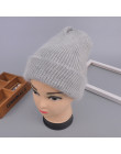 [Rancyword] kobiety czapki zimowe czapki Knitting Rabbit wełna futro kapelusz kobiet prawdziwe futro Skullies czapki Gorros jedn