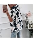 Damskie bluzy 2018 jesień zima moda kwiatowy Print kobiet bluza z kapturem z długim rękawem z kapturem bluza z kapturem codzienn