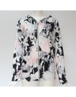 Damskie bluzy 2018 jesień zima moda kwiatowy Print kobiet bluza z kapturem z długim rękawem z kapturem bluza z kapturem codzienn