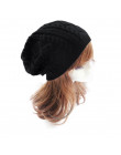 2019 ciepłe czapki zimowe z dzianiny wełnianej dla pań Twist Skullies Beanie kapelusz na zimę ciepła czapeczka kapelusze kobiet 