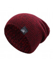 Hip-hop włókna akrylowe dziania kapelusz utrzymać ciepłe zimowe futerko kapelusz balowy czapka z wełny Ski czapka czaszki czapki