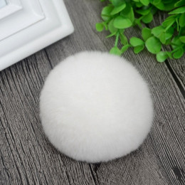 8 cm charakter prawdziwe futro królika reks piłkę Pom Pom puszyste zimowe czapki zimowe Skullies czapki czapka z dzianiny pompon