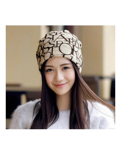 YIFEI wiosna list Hip Hop czapki Touc damskie czapki regulowany rozmiar Beanie dziewczyny Skullies czapki zimowe dla kobiet jesi