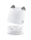TQMSMY 2018 kot kot Skullies czapki zimowe czapka z dzianiny szalik czapki zimowe dla kobiet czapki Gorras kości maski czapki DH