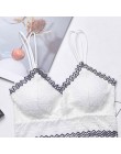 Najnowszy koronki kamizelka bez rękawów seksowny damski szydełkowany Tank Tops bluzka biustonosz Bralette Lady moda Cami Crop To