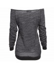 High Street czaszka drukuj Slash Neck bluza z kapturem jesień 2018 Sexy kobiety bluza z kapturem swetry z długim rękawem C79201