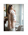 Wysokiej jakości elegancka moda damska długi nadruk bawełna szalik poliestrowy Wrap szal damski duże szale rozmiar 168*78 cm na 