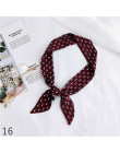 Moda lato eleganckie kobiety miękkie w stylu Vintage kwiatowy Silk plac szalik mały uchwyt torba wstążki panie z pałąkiem na gło