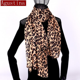 Kobiety szalik szyfonowa leopard print sjaal poncho szaliki zima hidżab szal zwierząt marki luksusowe satin poncho peleryny płas