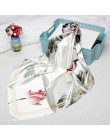 Do włosów szalik dla kobiet kwiatowy Print satynowa szal jedwabne szaliki kobiet szalik 90 cm x 90 cm kwadratowy szale szaliki d
