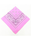 1 PC Unisex Hip Hop czarny Paisley Bandana nakrycia głowy opaska do włosów szalik szyi okład na rękę zespół Headtie plac szalik 