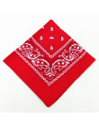 1 PC Unisex Hip Hop czarny Paisley Bandana nakrycia głowy opaska do włosów szalik szyi okład na rękę zespół Headtie plac szalik 