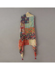 Moda damska afryki etniczne Patchwork kwiatowy pomponem wiskoza szalik zimowy szalik z pałąkiem na głowę chustki na szyję Sjaal 