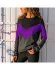 Rogi moda Patchwork bluzy z kapturem Streetwear kobiet 2019 na co dzień jesień bluzy z długim rękawem luźne blok kolor Sudadera 