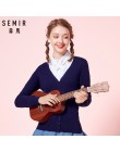 SEMIR sweter dziergany sweter kobiet 2019 wiosna proste stałe prosto na dole odzież sweter modny kardigan dla kobiet