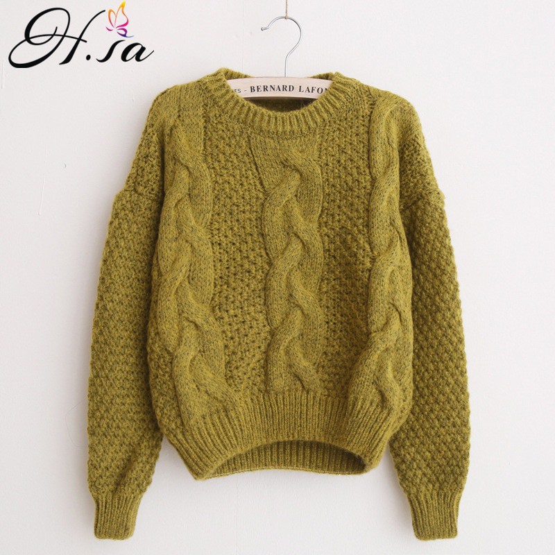 H. SA kobiet swetry ciepły sweter i swetry Crewneck moher H. SA kobiet swetry ciepły sweter i swetry Crewneck moher