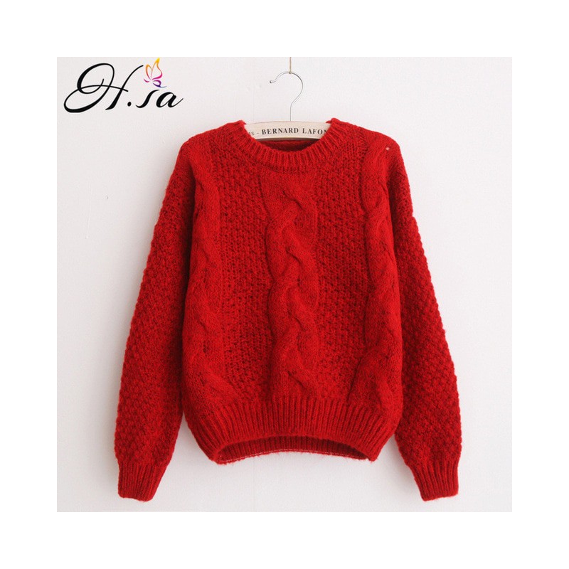 H. SA kobiet swetry ciepły sweter i swetry Crewneck moher H. SA kobiet swetry ciepły sweter i swetry Crewneck moher