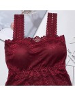 Najnowszy koronki kamizelka bez rękawów seksowny damski szydełkowany Tank Tops bluzka biustonosz Bralette Lady moda Cami Crop To