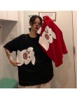 Lato kobiety cartoon druku T Shirt na co dzień chłopak tshirt Harajuku ponadgabarytowych graficzne śmieszne koszulki damskie str