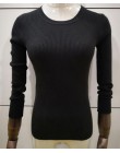 9 kolory 2019 wiosna kobiety panie z długim rękawem o szyi slim fit z dzianiny krótki sweter top femme koreański pull tight kosz