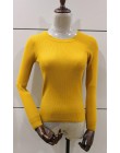 9 kolory 2019 wiosna kobiety panie z długim rękawem o szyi slim fit z dzianiny krótki sweter top femme koreański pull tight kosz