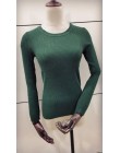 9 kolory 2019 wiosna kobiety panie z długim rękawem o szyi slim fit z dzianiny krótki sweter top femme koreański pull tight kosz