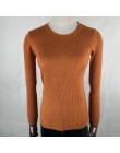 9 kolory 2019 wiosna kobiety panie z długim rękawem o szyi slim fit z dzianiny krótki sweter top femme koreański pull tight kosz