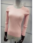 9 kolory 2019 wiosna kobiety panie z długim rękawem o szyi slim fit z dzianiny krótki sweter top femme koreański pull tight kosz