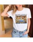 Nowy michała anioła Sistin t-shirty damskie Harajuku Ulzzang Tumblr Kawaii Femme T shirt na co dzień topy Tee w stylu Vintage ko