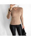 2018 jesień szczupła perły różowy sweter kobiet Halter dzianinowy sweter sweter Sexy zima topy Slim V Neck z długim rękawem swet