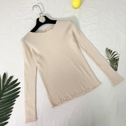 Falbany wokół szyi jesień sweter z dzianiny damskie swetry 2018 zima topy dla kobiet sweter Jumper Pull Femme Hiver Dames Truien