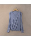 GABERLY miękki kaszmir elastyczna swetry i pulowery dla kobiet jesień zima sweter z dekoltem w serek kobiet Jumper 5XL dzianiny 