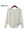 BHflutter sweter kobiety Slash Neck z dzianiny zimowe swetry topy kobiet Batwing Cashmere Casual swetry Jumper Pull Femme 2018