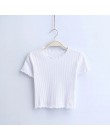 W stylu Vintage uszy z drewna O neck koszulka z krótkim rękawem 2018 nowa kobieta Slim Fit t shirt mocno tee lato Retro topy 6 k