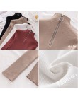 Sweter z golfem koreański kobiet swetry 2018 zima topy dla kobiet sweter jesień sweter z dzianiny sweter Pull Femme