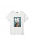 Lato nowy estetyczne koszulka sexy kwiat drukowanie Harajuku koszula z krótkim rękawem T-shirt moda na co dzień kobiet T-shirt t
