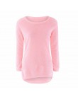 Moda Sexy panie sweter płaszcz z długim rękawem miękkie gładkie ciepłe