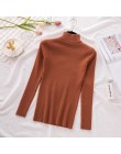 Nowych kobiet sweter z golfem kobiet sweter z dzianiny w stylu casual kobiety zima topy koreański swetry moda 2018 kobiety swete