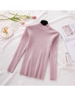 Nowych kobiet sweter z golfem kobiet sweter z dzianiny w stylu casual kobiety zima topy koreański swetry moda 2018 kobiety swete