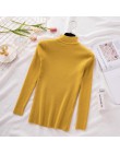 Nowych kobiet sweter z golfem kobiet sweter z dzianiny w stylu casual kobiety zima topy koreański swetry moda 2018 kobiety swete