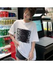 Lato kobiety cartoon druku T Shirt na co dzień chłopak tshirt Harajuku ponadgabarytowych graficzne śmieszne koszulki damskie str